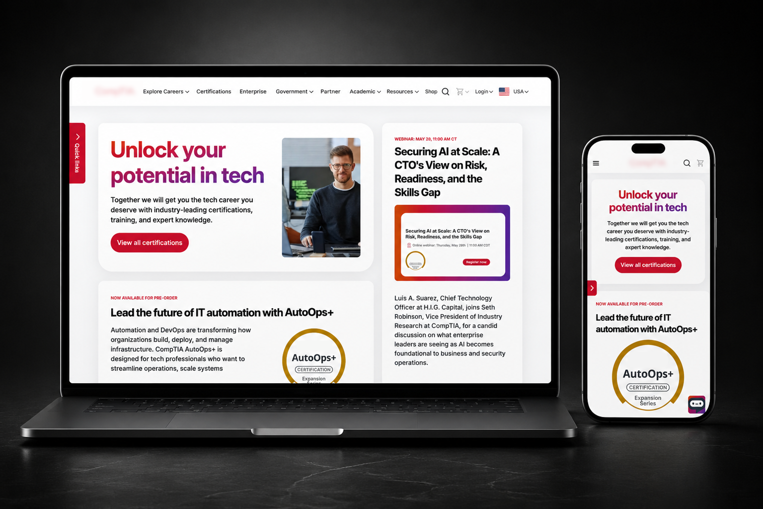IT Training & Certification School platform