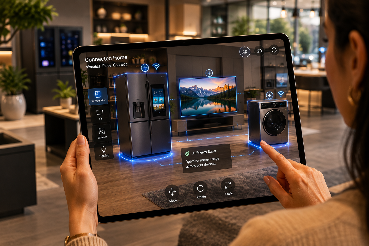 Major Electronics Company in-store AR experience