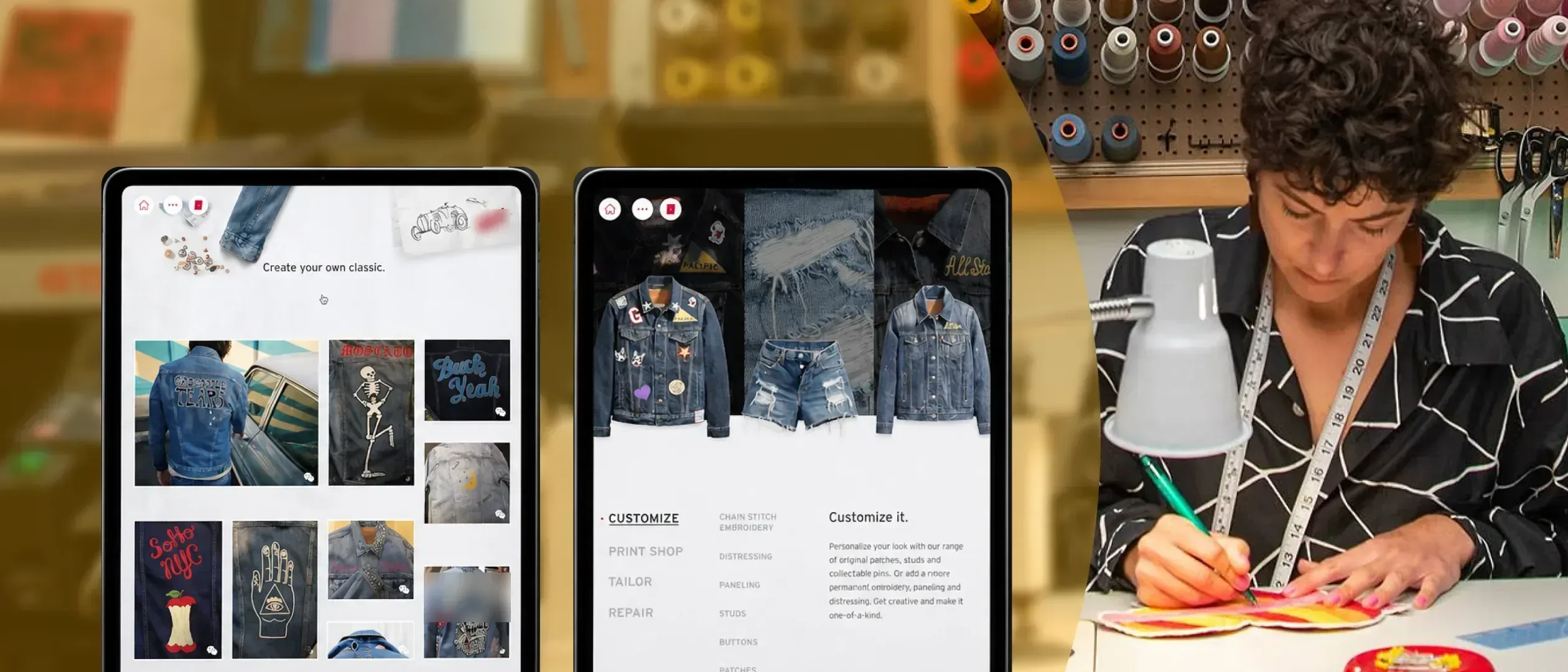 Major clothing brand tailor's tool